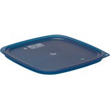Secure food storage cover with lid freshpro pe f/ 12 18 22qt camsquare transl blue 6ea/cs for dependable commercial use, Cambro SFC12FPPP267