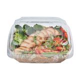 CLAMSHELL CONTAINER 39oz 7-3/4"sq 2-1/2h PET CLR 100/cs