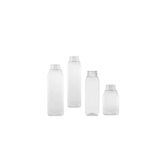 BOTTLE 12oz SQUARE SHORT PET CLEAR 160/cs