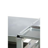 New Age 98179 Slicer/Mixer Stand, mobile, aluminum construction, accommodates (16) 13" x 18" or (8) 18" x 26" pans