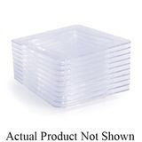 APPETIZER PLATE TINY TRAYS 3"sq POLYSTYRENE CLEAR 200/cs
