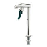 Krowne 16-135L Krowne Push-Back Glass Filler, deck mount, 8"H, continuous on position latch, 1/2" NPS male inlet, low lead compliant (Replaces T&S