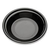 PLATE PLASTIC 10" DEEP BLACK MICROWARMABLE 400/cs
