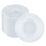 BOWL 34oz 9"dia 2"h MW PLASTIC CLEAR 100/cs