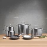SAUCE PAN 7-3/5qt S/S W/COVER INDUCTION ELEMENTS 4/cs MOQ=1