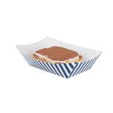 BOAT 1lb #100 5-1/2x3-1/2x2" PAPER BLUE & WHT STRIPE 200/cs