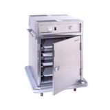 Carter-Hoffmann PH188 Heated Cabinet, HD correctional features, mobile, insulated, top mounted forced air heat sys, universal slides hold (12) 12"x20" or (6)