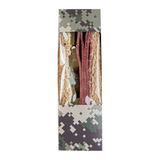 SANDWICH BOX 4-3/4"tri SMALL PAPER GREEN CAMO 25/cs