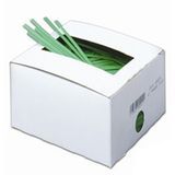 TWIST TIES 4" GREEN 2000/cs 25pk/cs