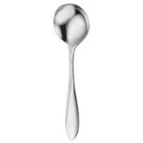 SCROLL BOUILLON SPOON 6" 18/8 SS ASYMMETRIC DSGN 3dz/cs
