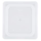 Third-size Super Pan V flexible steam table hotel pan lid in white, Vollrath 52434