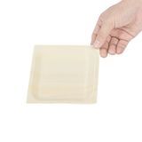 PLATE 5"sq 1/2"h WOOD NATURAL 200/cs