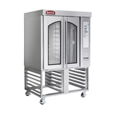 Baxter OV310G Mini Rotating Rack Oven, gas, programmable digital controls, independent doors with dual pane windows, self-contained steam system
