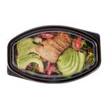 FOOD CONTAINER/ LID 28oz MW 9-1/4x5-3/4" PLS BLACK 100/cs