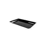 CATER PLATTER TRAY 10x8" RECT POLYSTYRENE BLACK 25/cs