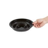 BOWL 34oz 9"dia 2"h MW PLASTIC BLACK 50/cs