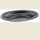 TRAY CATER 15" OVAL BLACK (25)