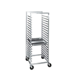 Channel SSPR-5S Steamtable Pan Rack, mobile, 24"W x 26"D x 70-1/2"H, side load, open sides, 5" spacing, capacity (22) 12" x 20" pans, (2) pans per
