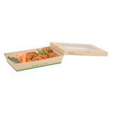 TAKEOUT LRG 34oz 8-1/2x5-1/4" CMPST BAMBOO/ PLA NAT 50/cs