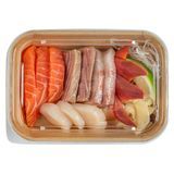 LID F/ SUSHI CONTAINER 17 22 26 & 34oz PET CLEAR 100/cs