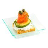 MINI MODERN PLATE 2-1/2"sq POLYSTYRENE SEAGREEN 20/cs