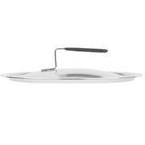 9 13/16" wear-ever domed aluminum cover with satin finish and dipped handle, Vollrath 67424