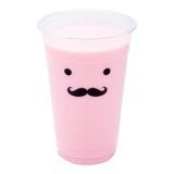 COLD CUP 20oz 5-1/2"h PET CLEAR MONSIEUR VISAGE 1000/cs