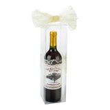 WINE BOX POP & LOCK 12-1/2"l 3-1/2"sq PET CLEAR 100/cs