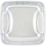 Commercial foodservice essential, camsquare food container 4qt pc freshpro clear/green 6ea/cs for organized prep and service, Cambro 4SFSPROCW135