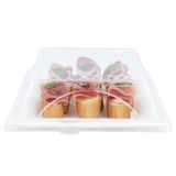 LID DOME 8x8" F/ MED BAGASSE PET CLEAR 100/cs