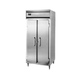 Continental DL2FSE-SS Designer Slim Line Freezer, reach-in, 36-1/4" wide two-section, self-contained refrigeration, stainless steel exterior