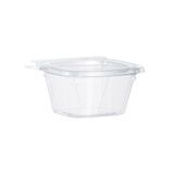 TAKEOUT CONTAINER TAMPER EVID 6oz 4x4" PET CLEAR 400/cs