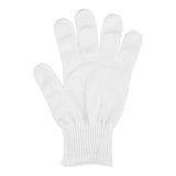 GLOVE CUT RESISTANT A6 LEVEL WHITE WRIST BAND LARGE