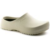 SUPER BIRKI CLOG PU WHITE SIZE 43 HIGH TRACTION OUTSOLE