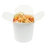 TAKEOUT NOODLE CUP 32oz ROUND PAPER 4x3-1/2" WHITE 200/cs