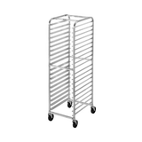 Channel 406AC Bun Pan Rack, Economy, mobile, 20-1/2"W x 26"D x 64"H, front load, open sides, 3" spacing, capacity (18) 18" x 26" bun pans, welded