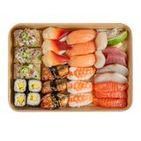 SUSHI CONTAINER 23oz 10x7-1/4" PAPER KRAFT 50/cs