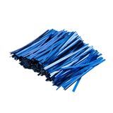 TWIST TIE 4"l PET BLUE METALLIC 500/cs
