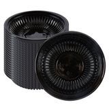 BOWL 34oz 9"dia 2"h MW PLASTIC BLACK 50/cs
