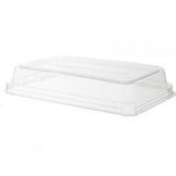 LID RECYCLED PET F/ 24-32oz RECT 8.8x5.9x1.4" CLEAR 400/cs