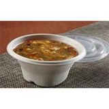 BOWL 8oz ROUND PULP NO PFAS 5"dia 2"h CMPST NATRL 1000/cs