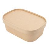 LID 7x5x3/4" F/ OVAL BOWL PAPER KRAFT 100/cs