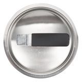 6.625" wear-ever domed aluminum cover with satin finish and dipped handle, Vollrath 67411