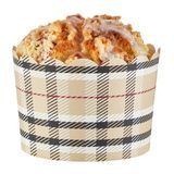 BAKING CUP 10oz 3-1/2"dia SCALLOP PAPER PLAID 200/cs