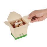 NOODLE CONTAINER 26oz 4"h CMPST BAMBOO/ PLA KRAFT 50/cs