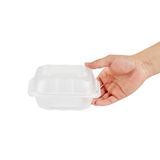 CLAMSHELL 17oz 6"sq 3"h ANTI-FOG MW PLASTIC CLR 100/cs