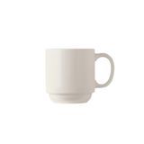 BASICS MUG 11-1/2oz STACKING 3-5/8"h BRIGHT WHITE 36ea/cs