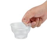 DESSERT CUP 8oz 3-3/4"dia 2-1/2"h PLASTIC CLEAR 500/cs