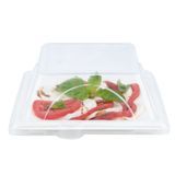 LID DOME 6-1/2x6-1/2" F/ SMALL BAGASSE PET CLEAR 100/cs