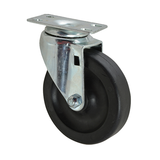 Allpoints 26-2364 Caster, swivel plate, standard duty, 4" dia., black rubber tire with plastic hub